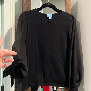 CeCe Womens Black Sweater